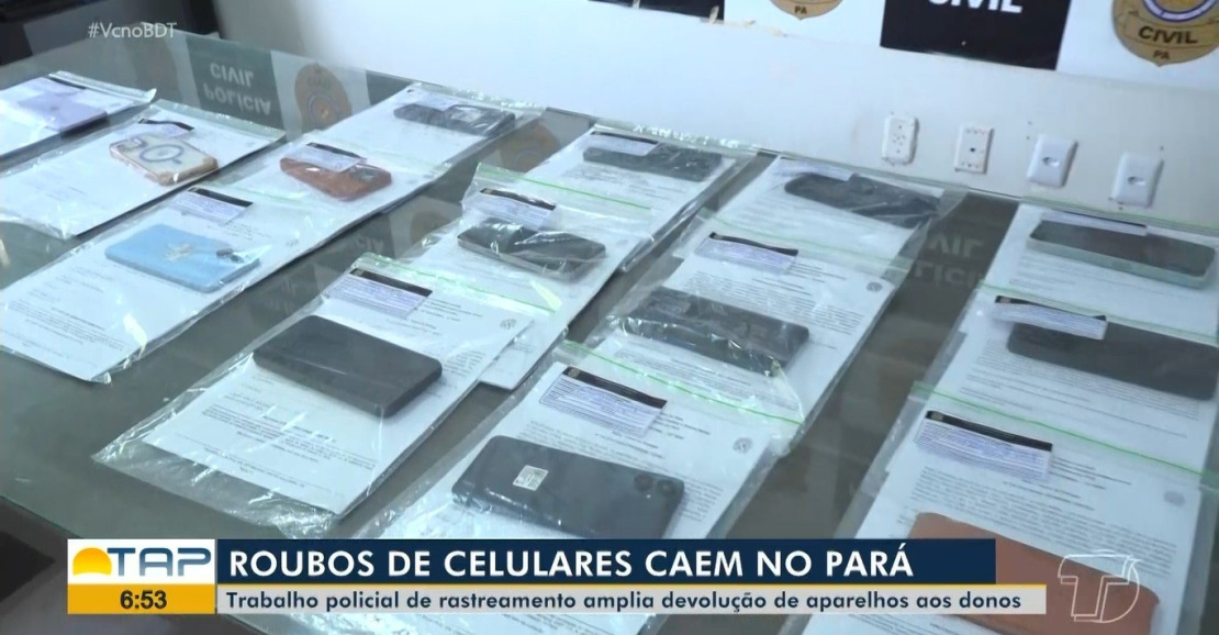 Redução de Roubos de Celulares no Pará: Polícia Recupera Mais de 100 Aparelhos em Santarém