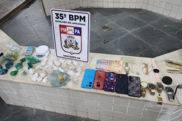 Polícia Militar prende suspeito de tráfico de drogas em operação no bairro Uruará, Santarém