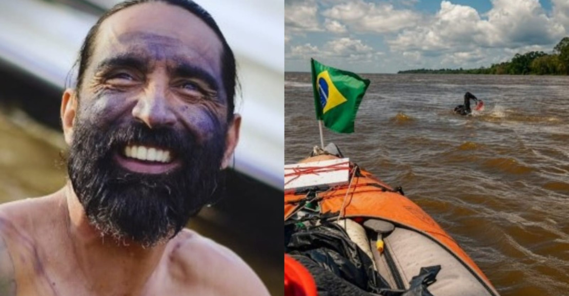 Ativista colombiano conhecido como 'Homem-Peixe' chega a Santarém em expedição pelo rio Amazonas