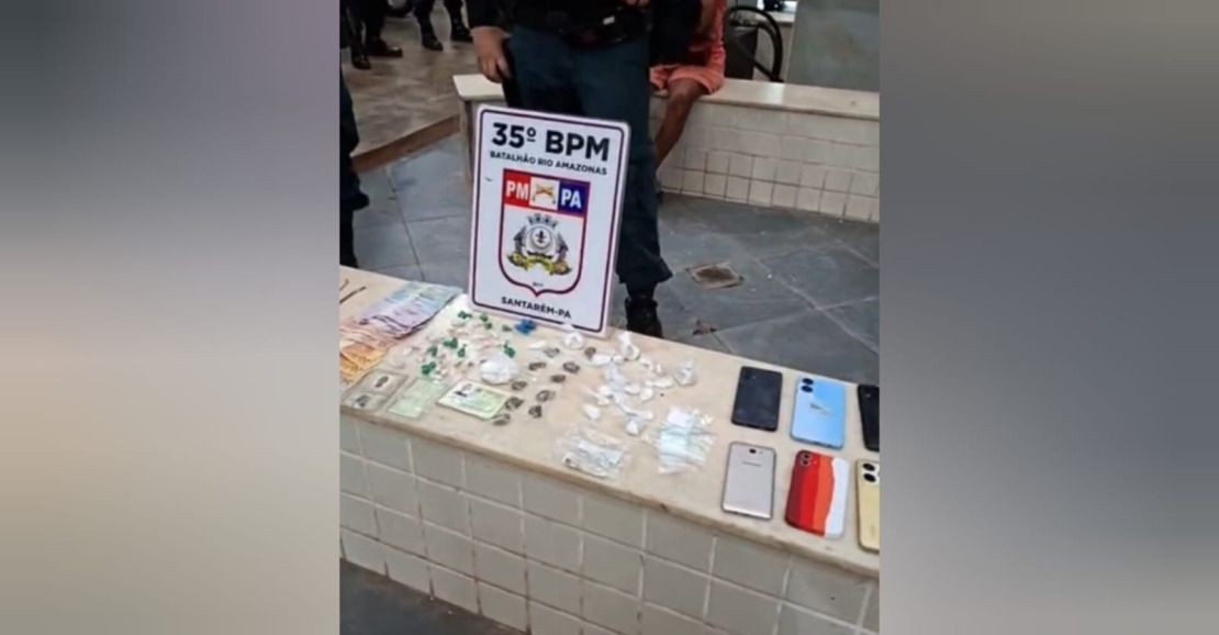 Polícia Militar desarticula ponto de tráfico em Santarém e prende família