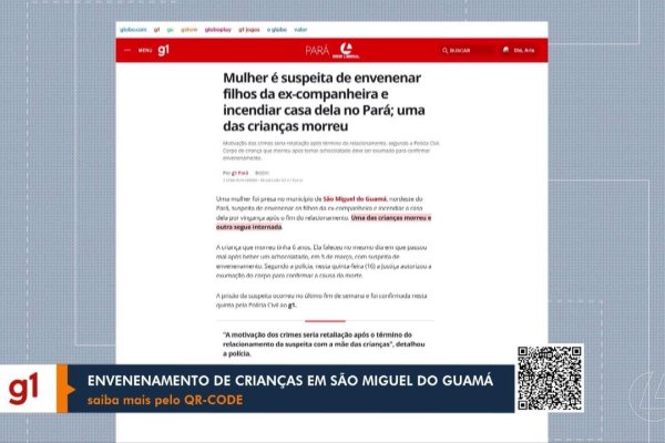 Mulher acusada de envenenamento e incêndio no Pará