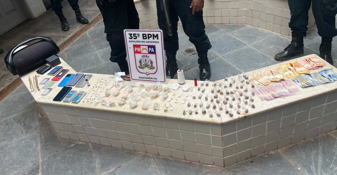 Polícia Militar apreende drogas enterradas em operação em Mojuí dos Campos