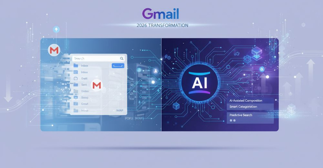 Google Revoluciona Gmail com IA e Encerra Protocolos POP3/IMAP