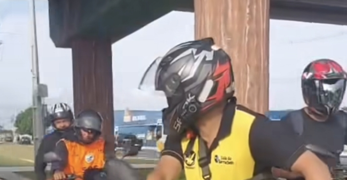 Mulher é atropelada ao filmar motociclistas em calçada de Ananindeua