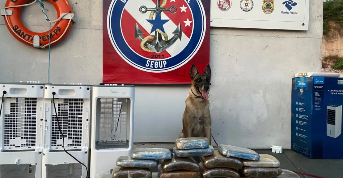 Apreensão de 34 Kg de Drogas em Ar-Condicionado de Embarcação no Pará